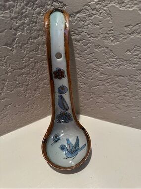 KEN EDWARDS Mexican TONALA POTTERY Signed-El Palomar Ladle